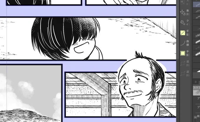 これは描き上げてから我ながらだいぶdびおさんの影響受けてんなぁ…となった桑名くんwithあるじ 