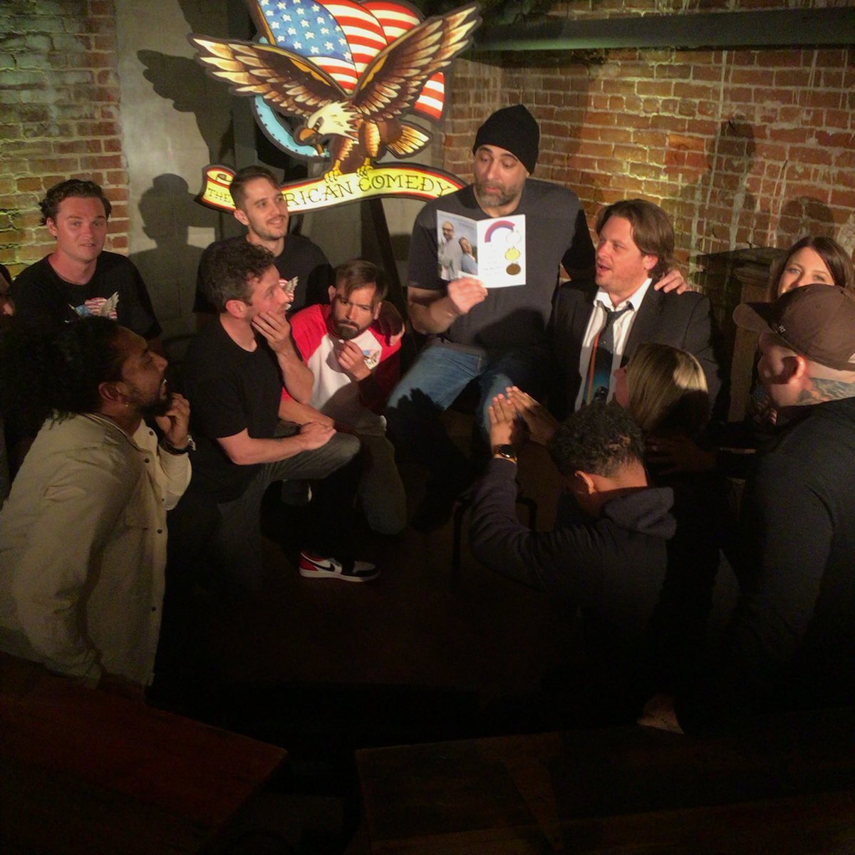 Dear ⁦<a href="/americancomco/">American Comedy Co.</a>⁩ and people of San Diego! Thank you for coming to my presentation ready to laugh AND learn! 

⁦<a href="/kyledunnigan/">Kyle Dunnigan</a>⁩,⁦<a href="/Jessicamontes/">J E S S I C A M O N T E S</a>⁩, u guys helped a lot of people do better tonight!