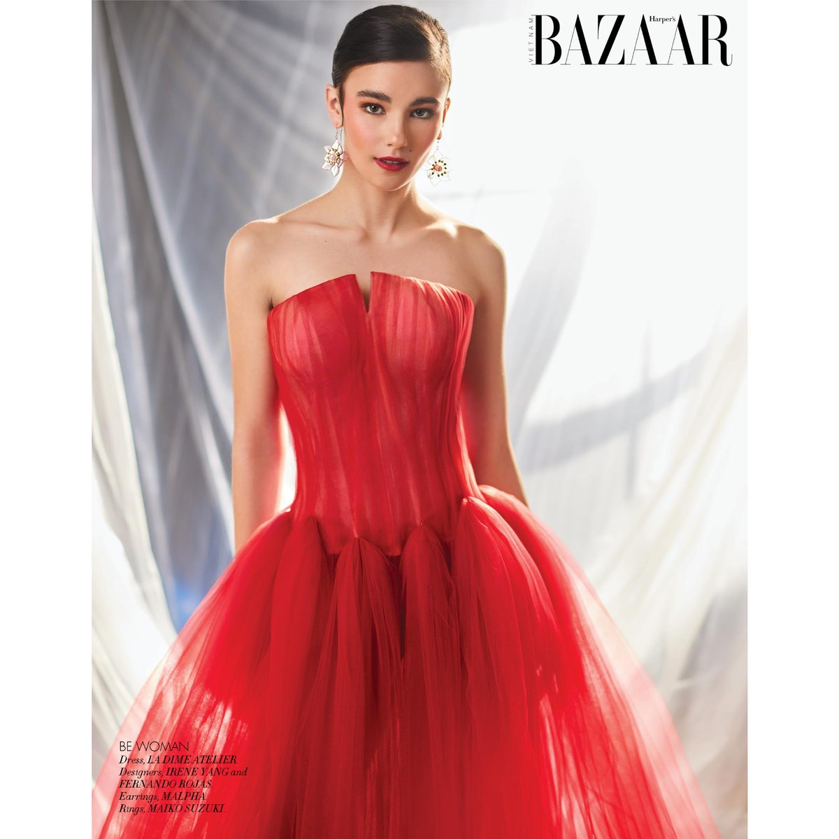 itsladime's tweet photo. Our red dream dress “Scarlett” is published! #harpersbazaar #bazaarvietnam #ballgown #redweddinggown #redballgown #unteaditionalbride #redforwedding #redisthecolorforlove #fashion #romantic #valentine #valentinesday #corsetdress #handcrafted #handmade #couture https://t.co/8fW9GDT96f