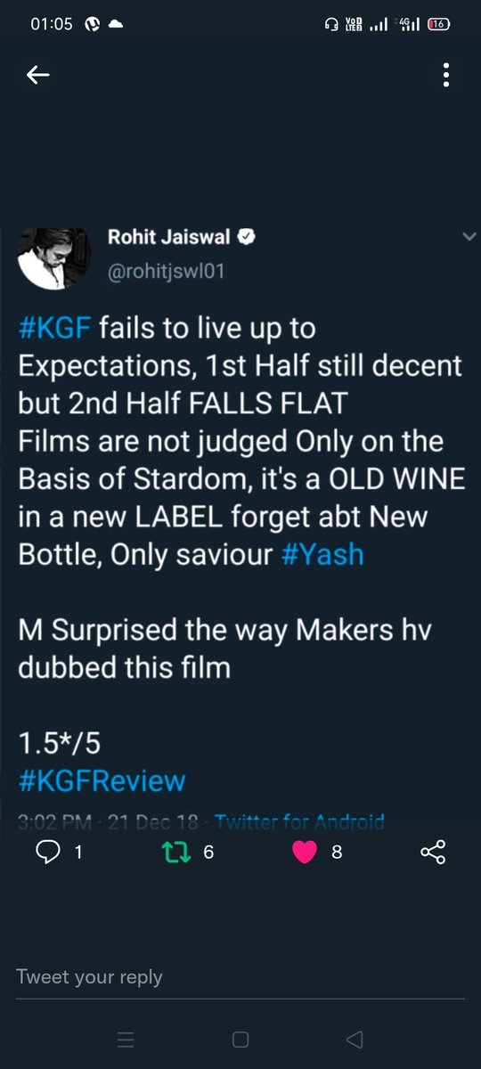 Hishighness999's tweet photo. Rest is history.
#Paidcritics #KGFChapter2
#paytmcritics https://t.co/hNDQdF1ALM