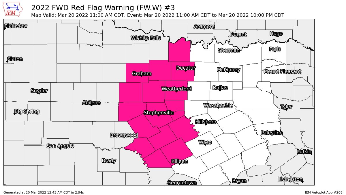 Midwest Weather 🇺🇸 🇺🇦 on Twitter "FWD continues Red Flag Warning valid