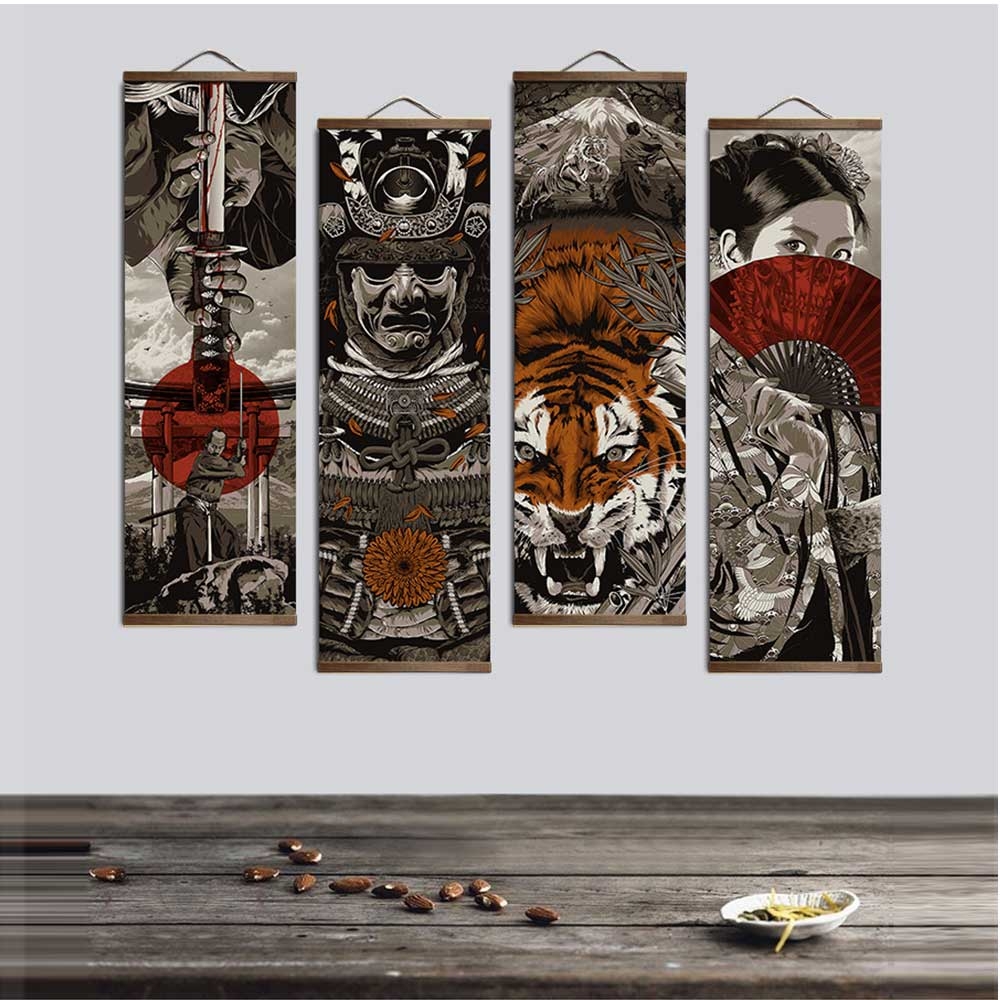 IslandDeco's tweet photo. Samurai and Tiger Printed Ukiyoe Style Wall Pictures #homedecor #interiordesign #home https://t.co/5UVVgYG36E https://t.co/4eWea8xIL9