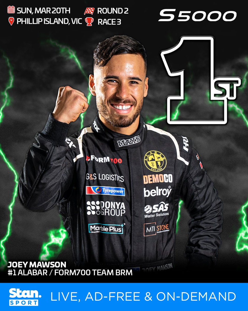 It's Mawson! The champ edges out James Golding in a Phillip Island thriller to claim Round 2 of the 2022 Gold Star. 

RESULTS + REPORT > bit.ly/3N7tskz

#S5000 #StanSportAU #SpeedSeriesAu #Shannons22