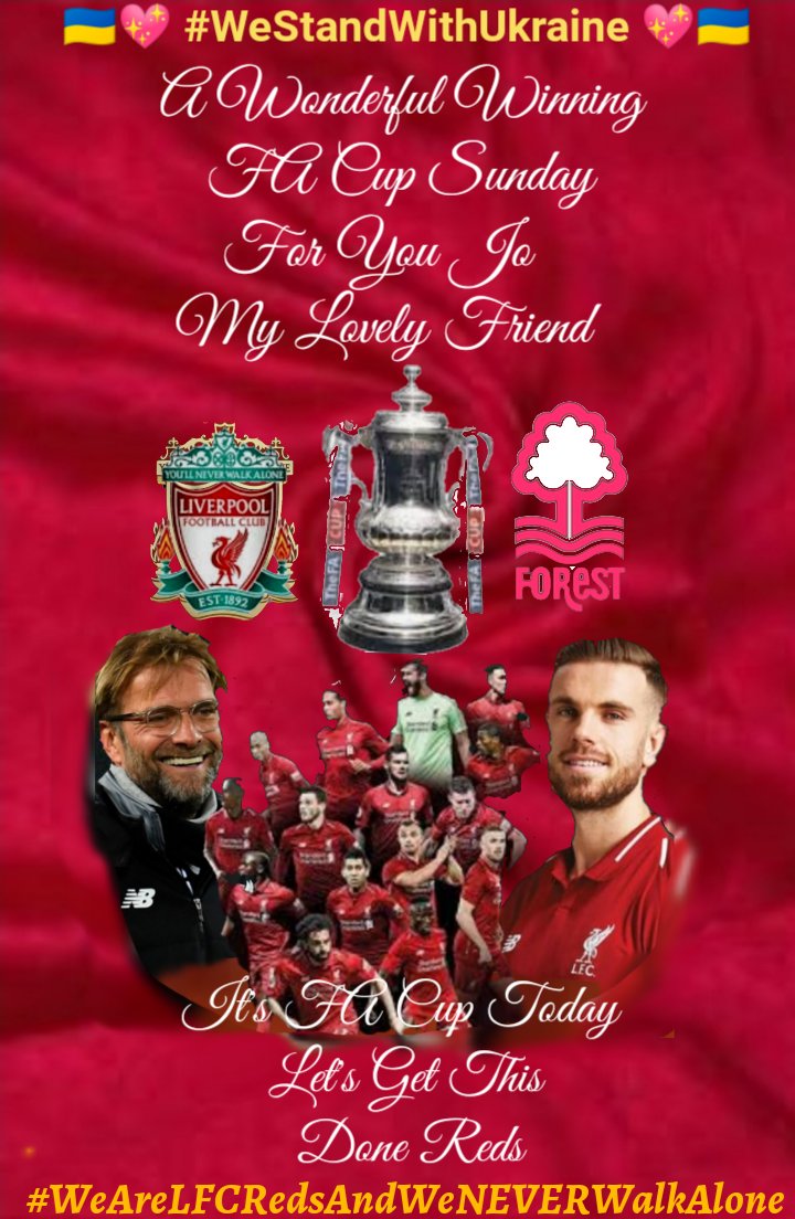francisja2607's tweet photo. Hi Jo🖐️ A Wonderful Safe And Healthy Winning FA Cup Sunday For You My Lovely Friend I Hope You And Yours Are Well And Have A Great Day/Evening🤞👍 Enjoy Hopefully Another Win For Our Redmen And The Rest Of Your Day Babe👌Take Care And Be Safe💞🌹💞😘 #FACup
#WeGoAgainRedmen https://t.co/85cZ5DLJGm