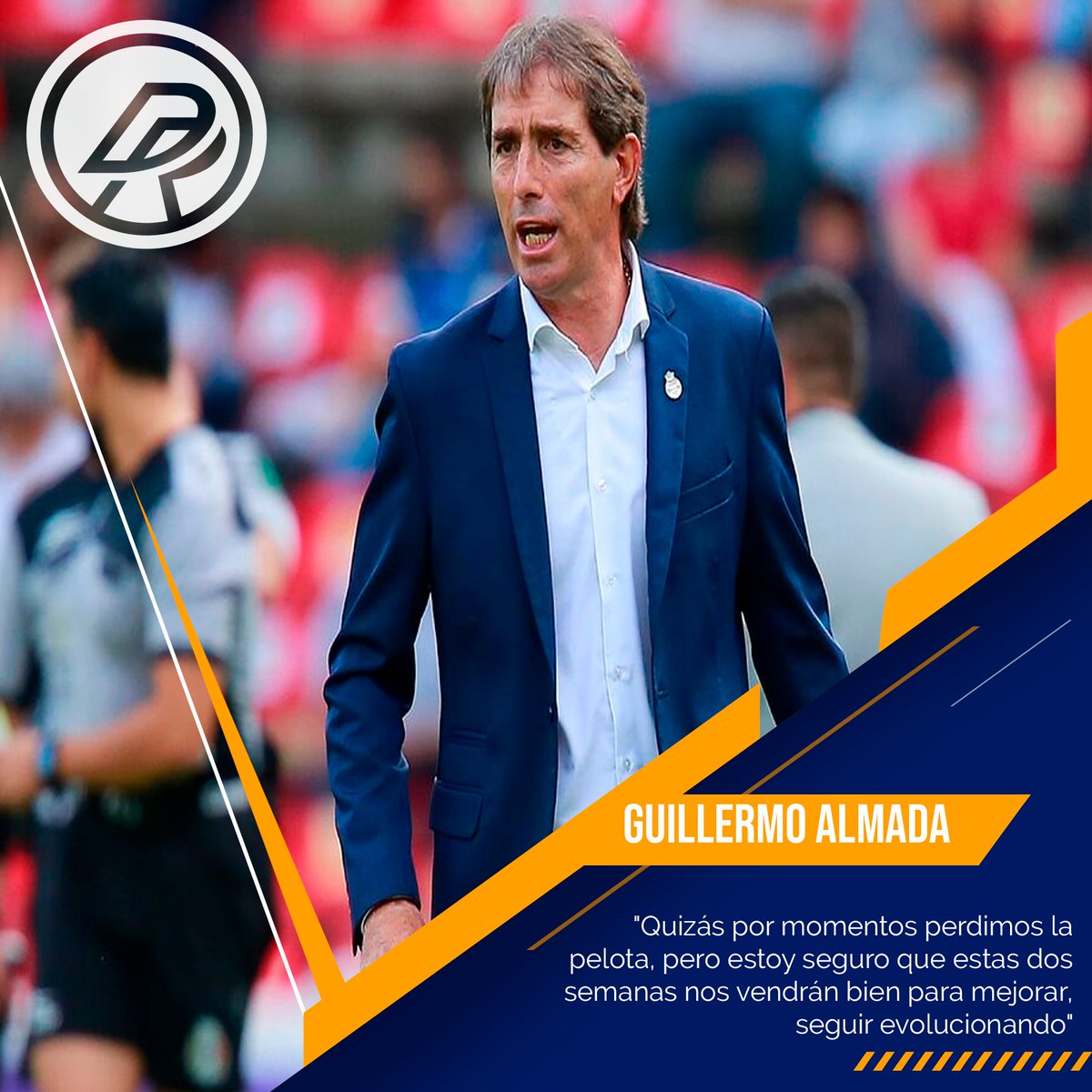 depo_red's tweet photo. 📌| Tuzos de Pachuca 🐹💙🤍
🗣️En atención a los medios de comunicación, Guillermo Almada dió sus impresiones del encuentro de @Tuzos y @CruzAzul.
🧐 ¿Qué pasa con Romario Ibarra?
🗣️: @Fer_Zamora_23 https://t.co/lwjcMy5hNx
