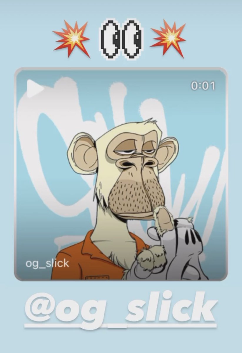 Congrats to big bro OG Slick #5506 broke out of its cage.

 #bayc #ogslick #nft #nftcollector #nftcommunity