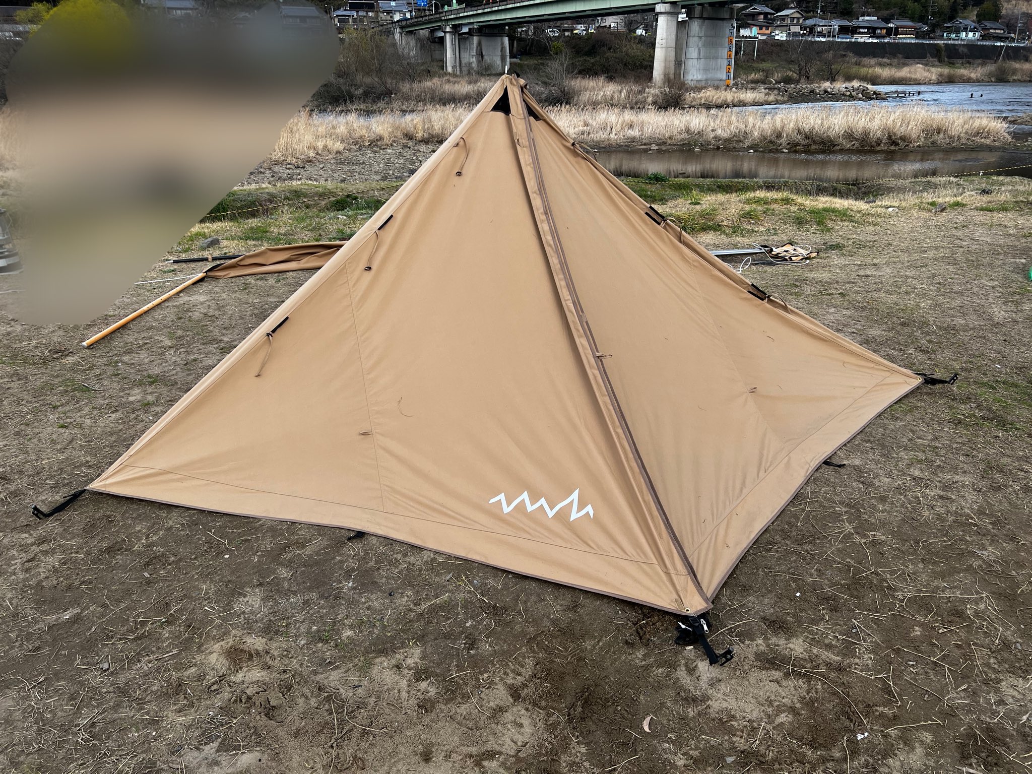 アルペンアウトドアーズ AOD-2 TARP ポール4本付き/鍛造ペグ www