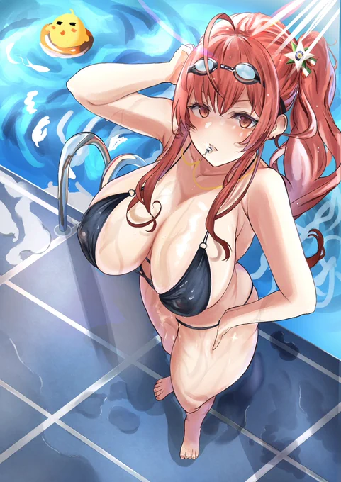 #アズールレーン

 水着ザラ 
