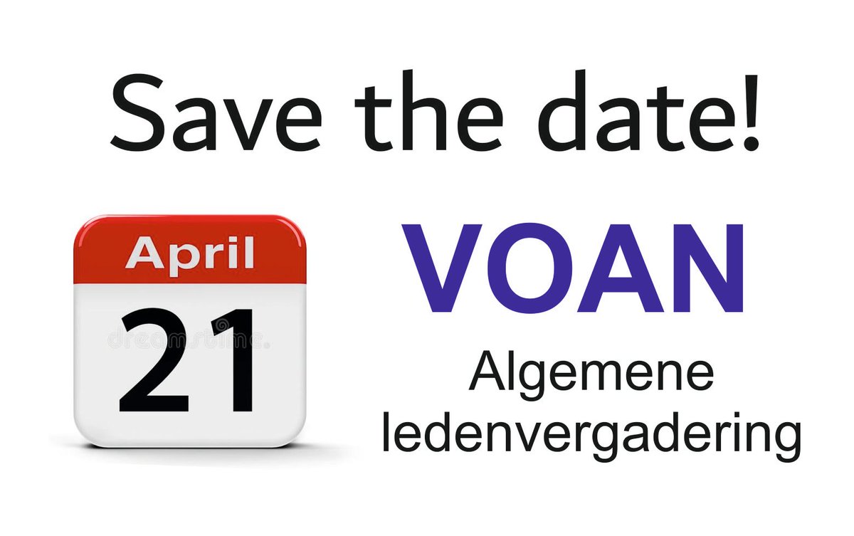 Reserveer donderdag 21 april voor de Algemene Ledenvergadering van Voan.

De agenda bestaat uit de projecten en financiële verantwoording over 2020 en 2021 met aansluitend een spreker en netwerkborrel.

De leden ontvangen binnenkort een uitnodiging met bijbehorende stukken.