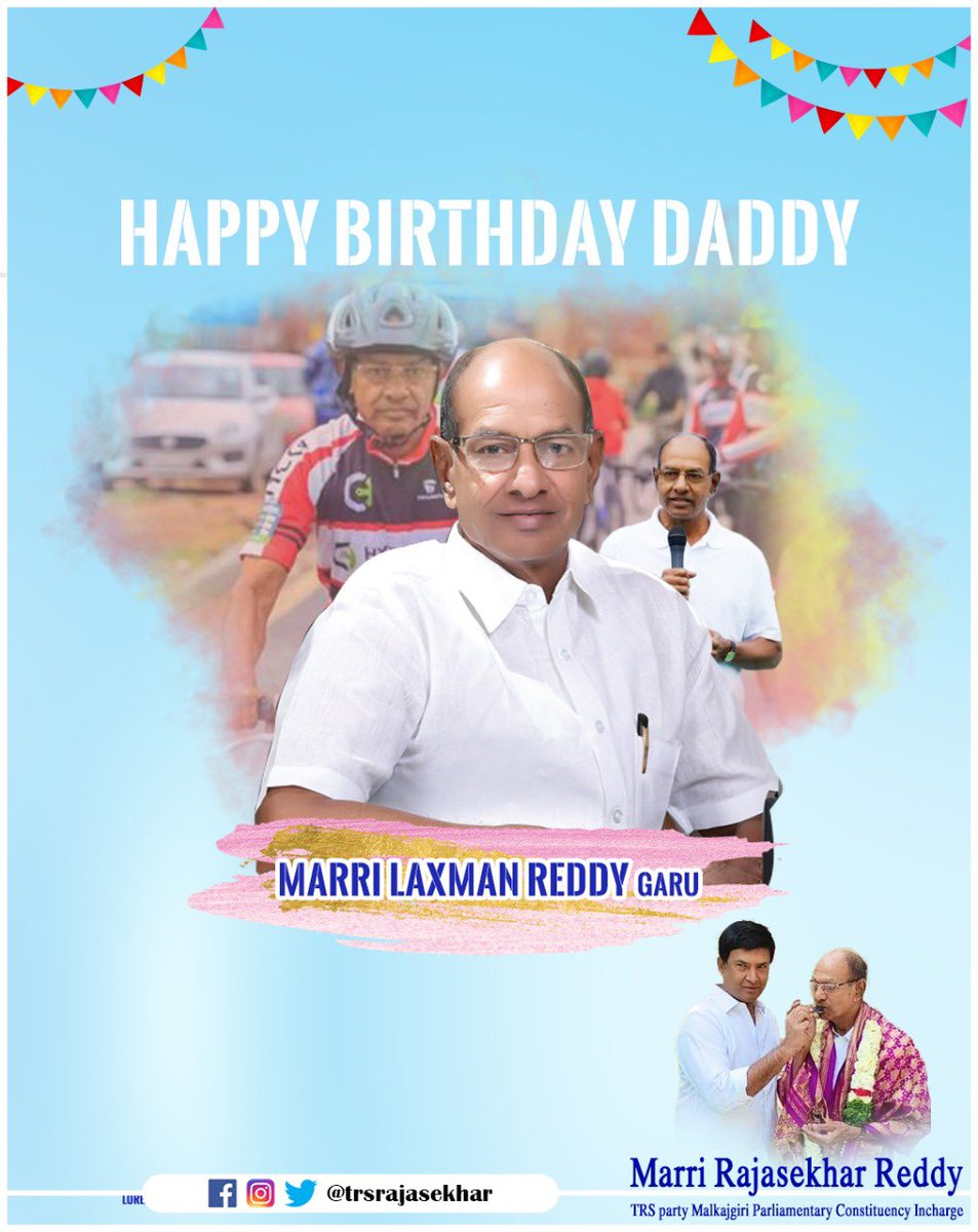 MarriRajasekar's tweet photo. Happy Birthday to the most ideal and amazing Dad!💙

You have always been my support &amp; guiding spirit - It’s because of you that I strive to be better everyday &amp; every moment. 
Thank you daddy, for all that you have been and you will be.

#birthdaywishes @MLRLaxmanReddy https://t.co/3IMdhUnzyF