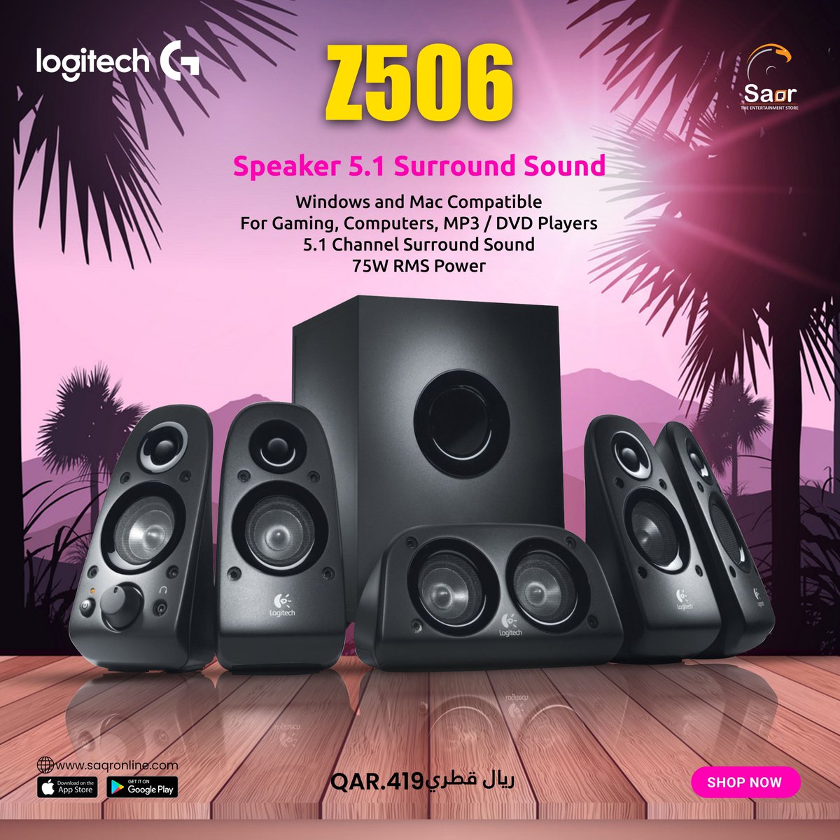 saqrstore's tweet image. Logitech Z506 Speaker 5.1 Surround Sound
#logitech #logitechg #hometheatre #speaker #speaks #gaming #surroundsound #computerspeaker #computerspeaker #saqr #saqrstore #saqrstores #dvdplayers 
Buy now : saqronline.com/logitech-z506-…