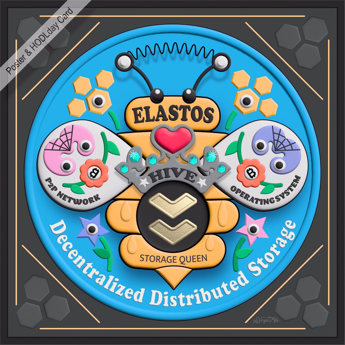 VegasMike20's tweet photo. Revised • sry, deleted last one, had a honey do🍯list I forgot.

All eyes 👀 on #elastos HIVE🐝and you can look at this Busy Bee #NFT if your eyes aren’t too busy.🐘🕸3 #btc https://t.co/xsSrU61tnT