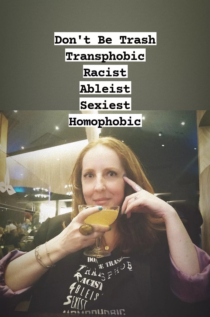 DeborahHarlow's tweet photo. Don't Be Tr@sh
.
Tr@nsphobic
R@cist
Abl3ist
S3xi3st
H0m0ph0bic
.
Be a Compassionate, Inclusive, Decent Human Being

>> shirt and embodied message by @myishathill @ckyourprivilege @officialestbc << https://t.co/qf8QxBpbcv