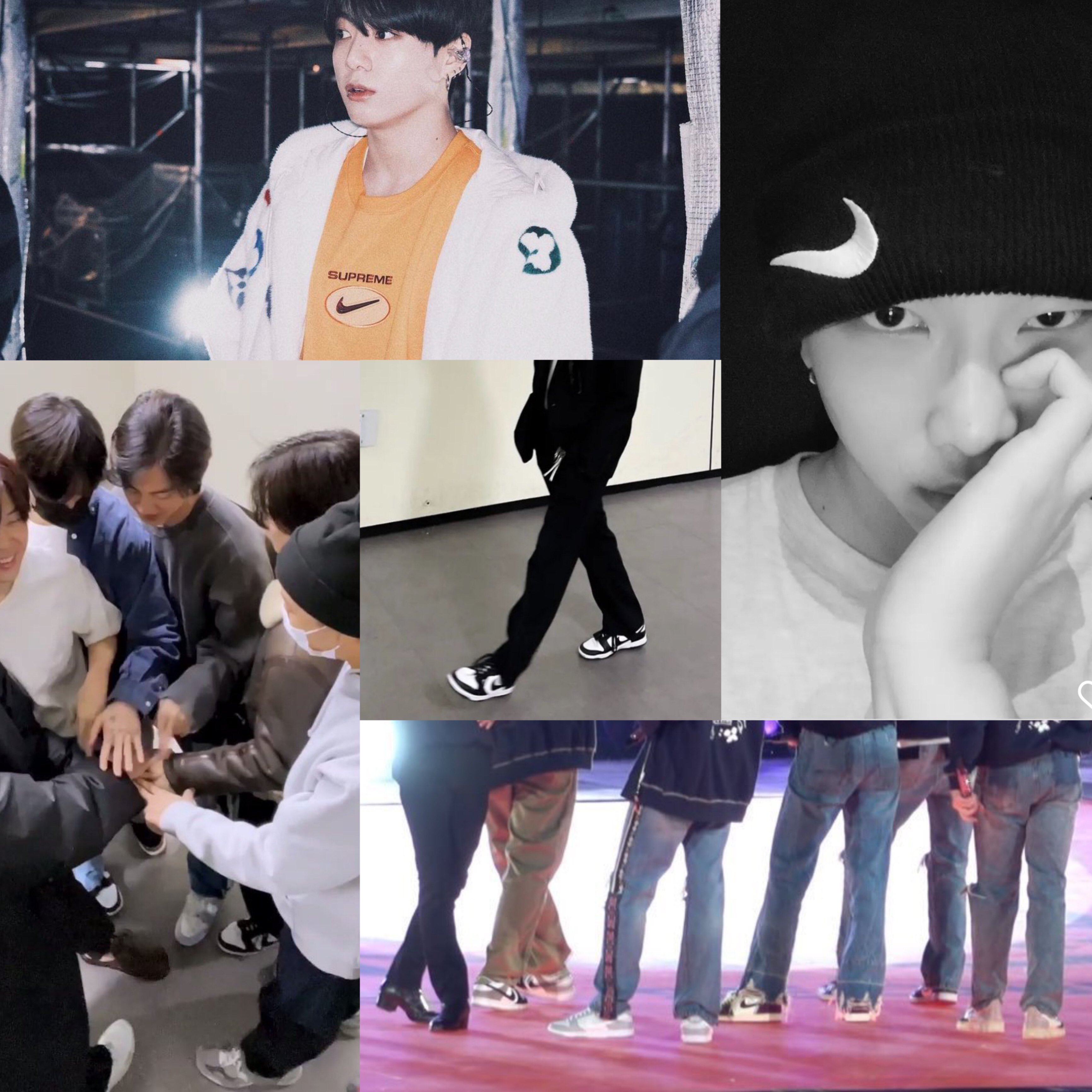 Bangtan Style⁷ (slow) on X: Twitter Post 220304 [ Nike Sneakers