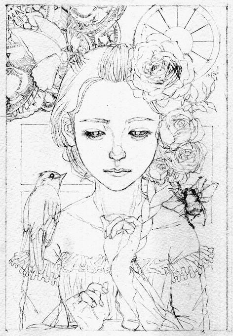 #絵柄の振れ幅見せて 