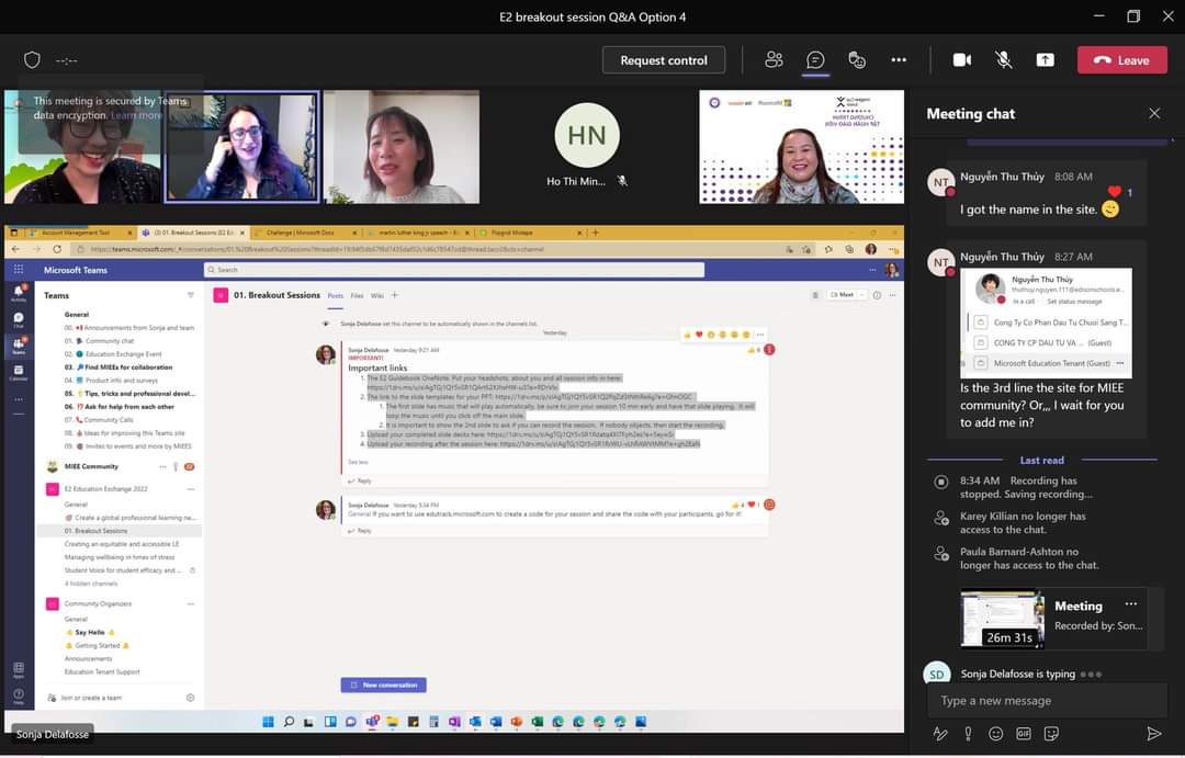 Coming together is the beginning;
Keeping together is progress;
Working together is success.
Thank you for supporting our team in this #E2  #E22022 
It's my honor to know you and work with you. Thank to #E2, we had great chance to collaborate effectively.
#MicrosoftEDU