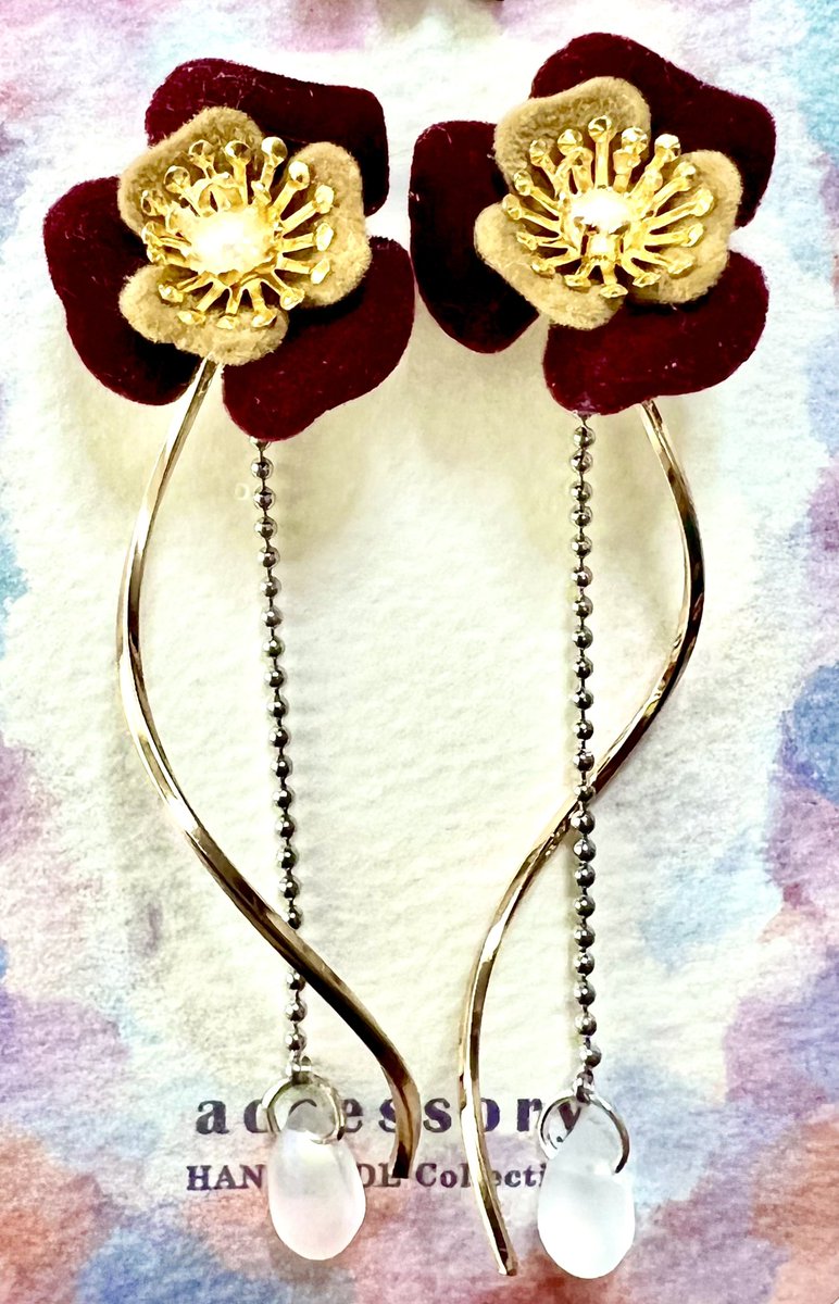 rey0624's tweet photo. 【金カム】芥子の花のピアス＊イヤリング | 雅～MIYABI～ https://t.co/vEcIOqxxpc #booth_pm
新作のピアスとイヤリングの販売を開始しました。
よろしくお願いします☺️
#金カム手芸部 https://t.co/QVhzMRcUmW