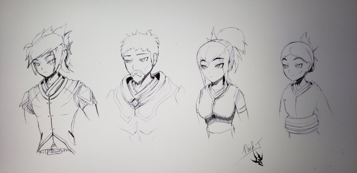 R4venJohnson's tweet image. Citizens concept 1. Concept scale of a normal average size human compared to Ruko, Hensmen, and Blaze.