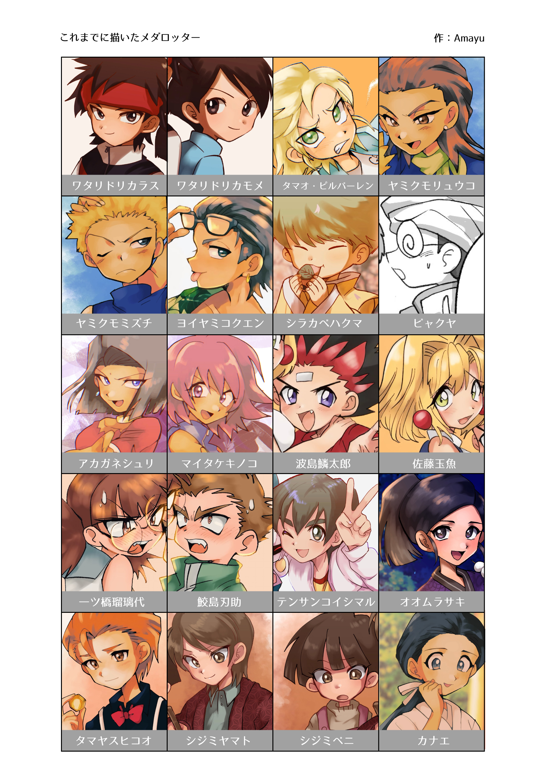 天湯 絵 今まで描いたメダロッターもまとめてみた メダロット T Co Uxk3jjszrk Twitter