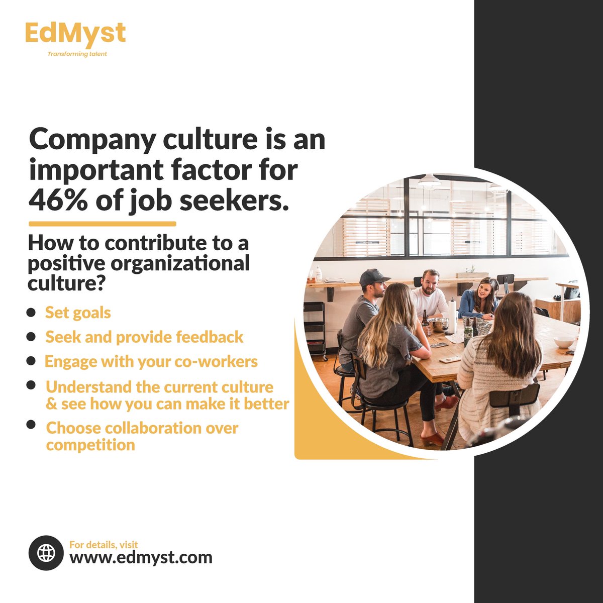 edmyst1's tweet photo. Organizational culture continues to become more important as the modern workplace continues to evolve.

How are you contributing to yours? Tell us in the comments.

#culture https://t.co/W3J4toAS36