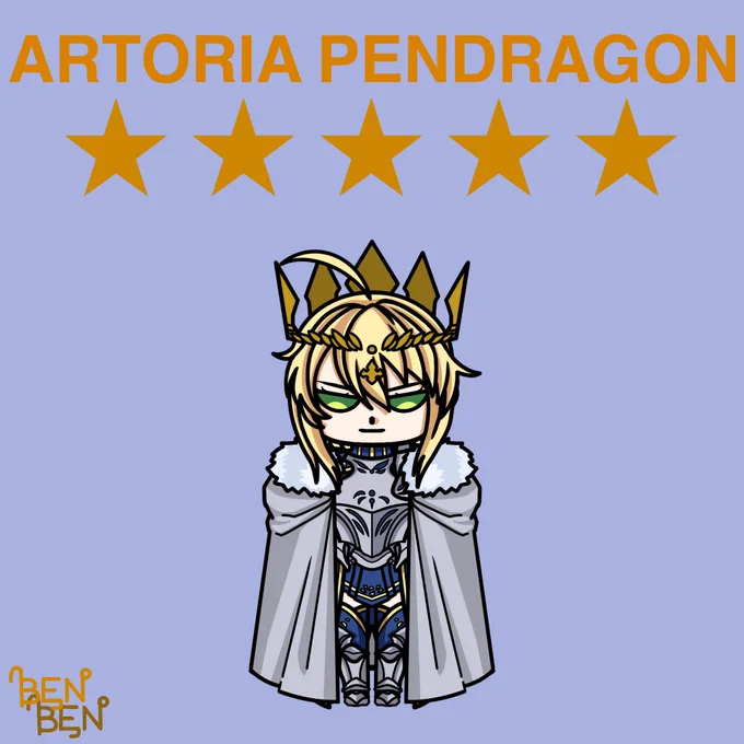 #076 アルトリア・ペンドラゴン#FGO #べんべん一日一絵 