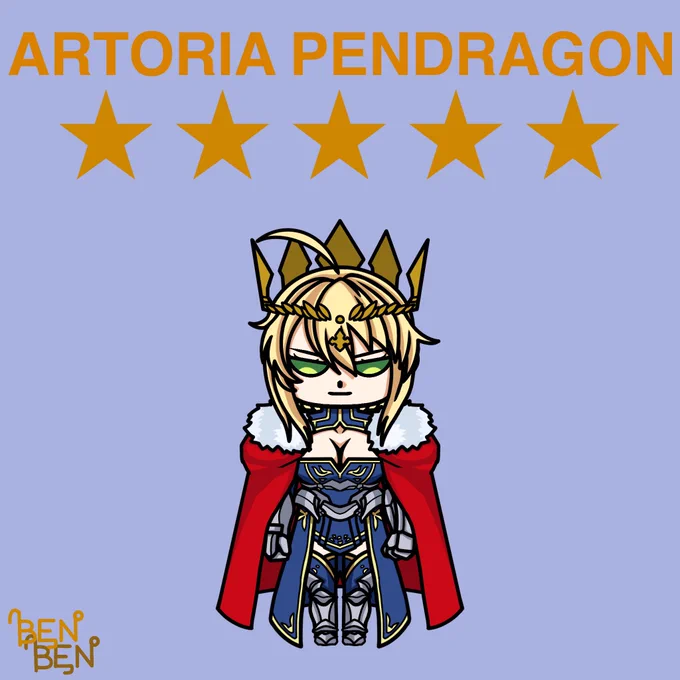 #076 アルトリア・ペンドラゴン#FGO #べんべん一日一絵 
