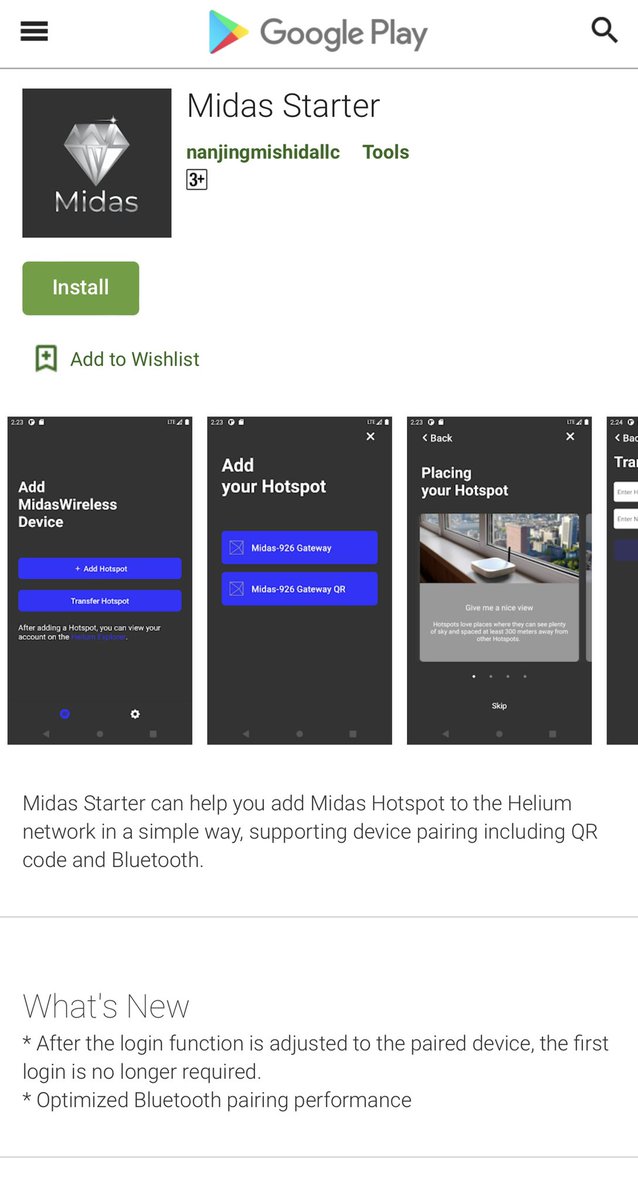 midaswireless's tweet photo. It is now easy to add and manage your Midas through Midas Starter🤩Go to the App Store and Google Play to download it. Btw, our cloud server is under development, and we will develop more exciting things for every Midas King to run.Let us wait and see🤓#ThePeoplesNetwork @helium https://t.co/6PHbVELhFy