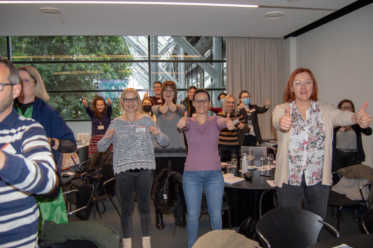 Valari_'s tweet photo. #eTwinning ambassadors and NSOs from Bulgaria spent great time in hybrid seminar in Copenhagen, Bella center #eTwHybrid #eTwinningDK @eTwinning_BG https://t.co/bfR05JsFyK