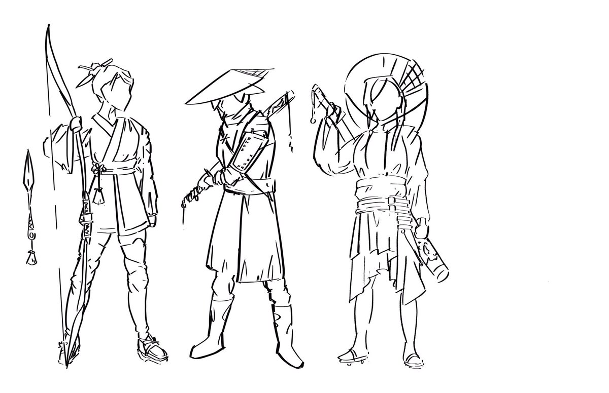 mathman05323248's tweet photo. samurai/japaneseshit character sketches https://t.co/BG9ujr1Yd6