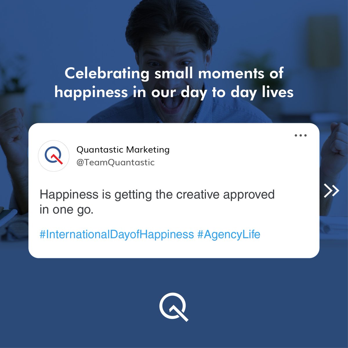 TeamQuantastic's tweet photo. Our employees have spoken. What’s happiness according to you? 

#happinessday #happinessisfree #happinessiskey #agencylife #marketingagency #quantasticmarketing #quantastic https://t.co/pFxcDaLmsz
