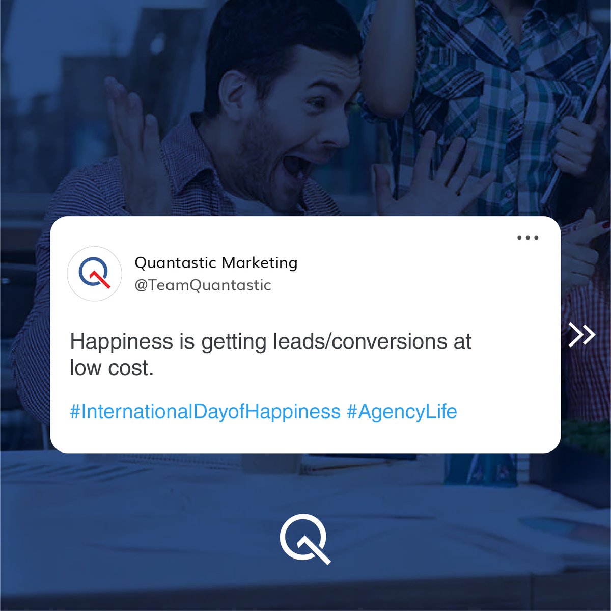 TeamQuantastic's tweet photo. Our employees have spoken. What’s happiness according to you? 

#happinessday #happinessisfree #happinessiskey #agencylife #marketingagency #quantasticmarketing #quantastic https://t.co/pFxcDaLmsz