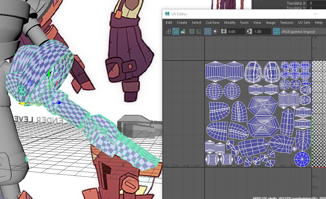 mathman05323248's tweet photo. idk why but i’m proud of these UVs https://t.co/12xTsIGybz