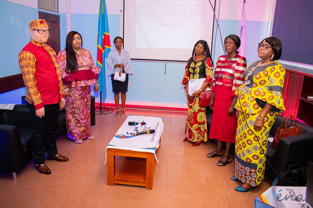 EnaRDC_Officiel's tweet photo. À l'occasion de la célébration de la Journée Internationale des Droits de la Femme, les Élèves de la 7è Promotion de l'@EnaRDC_Officiel ont organisé, le samedi 19 mars 2022, une Conférence sur "La Participation effective de la Femme dans la gestion des Affaires Publiques. https://t.co/8LNduT5zF7