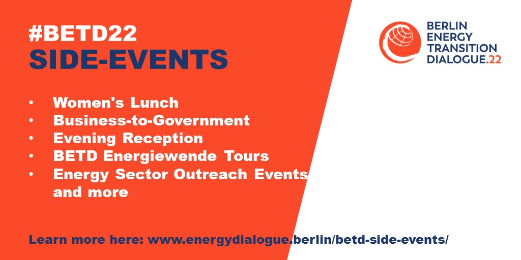 greensofa_betd's tweet photo. #Experience the #BerlinEnergyWeek featuring #BETD22 & #energising #events, #GuidedTours, #EveningReception, #WomensLunch, #EnergySector Outreach events & more. #virtual & #onsite
@BMWK @GermanyDiplo @bEEmerkenswert @BSWSolareV @dena_news @eclareon_Berlin https://t.co/rvLDkJX9Oq https://t.co/9PHlGMlYeG