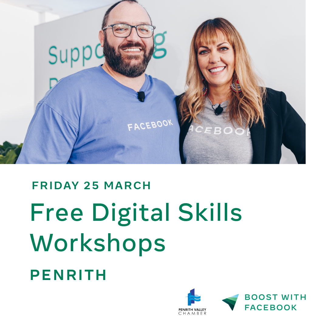 As part of NSW Small Business Month, Penrith Valley Chamber of Commerce is partnering with Facebook Community Trainers to deliver a free in-person event for local businesses on Friday 25th March. For more information and to book, visit fal.cn/3n4SP
