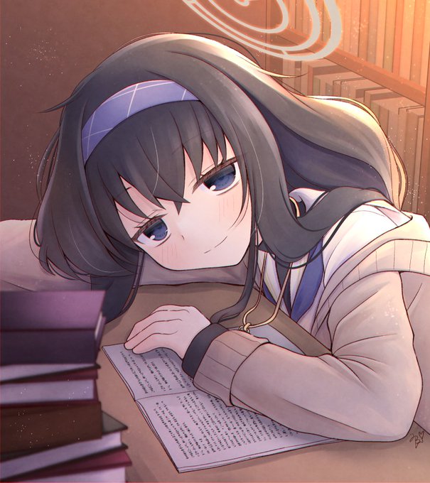 休憩ウイ📚
#ブルアカ #BlueArchive 