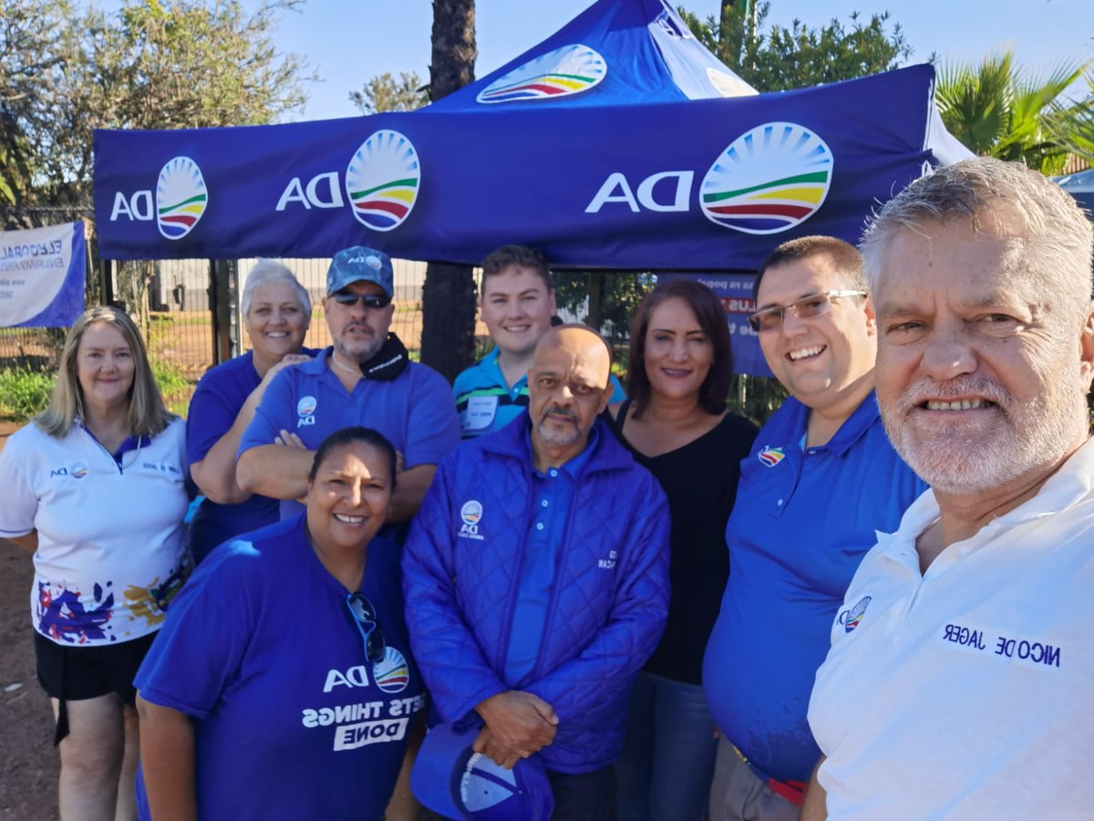 AnruMeyer's tweet photo. By election for Ward 96 Tshwane
#VoteDA #DAatWork https://t.co/EovWcyG642