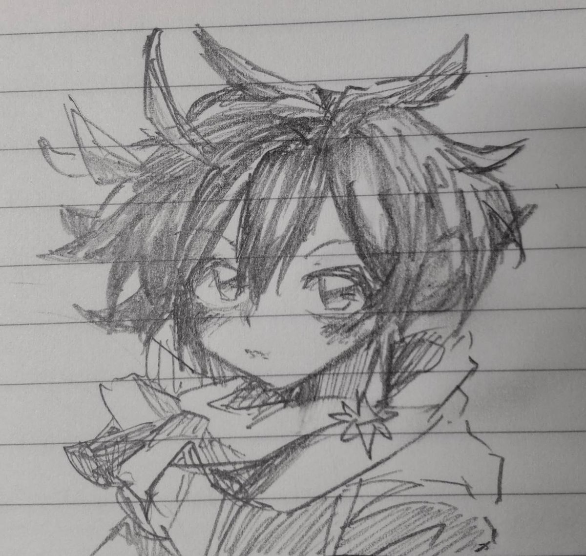 おチビが描いたシャチ
森茶先生の描くイケメンはドンピシャなんだとか 