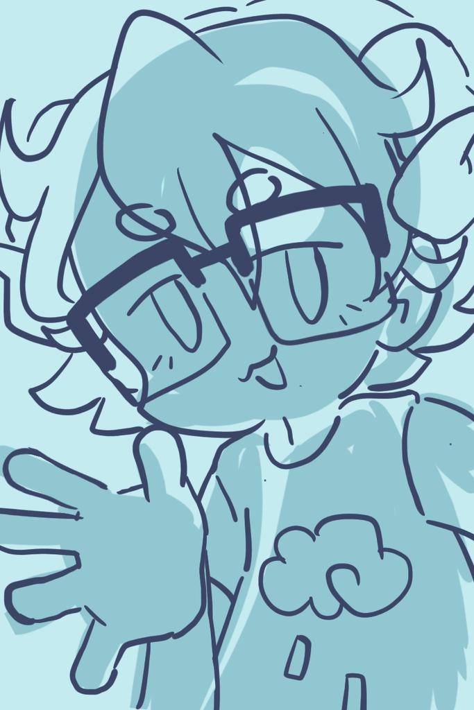 LEMONKYUN's tweet photo. little doodle of your favorite virtual ram assistant #Waffology 🐏🖥 https://t.co/3zIXebqsIo
