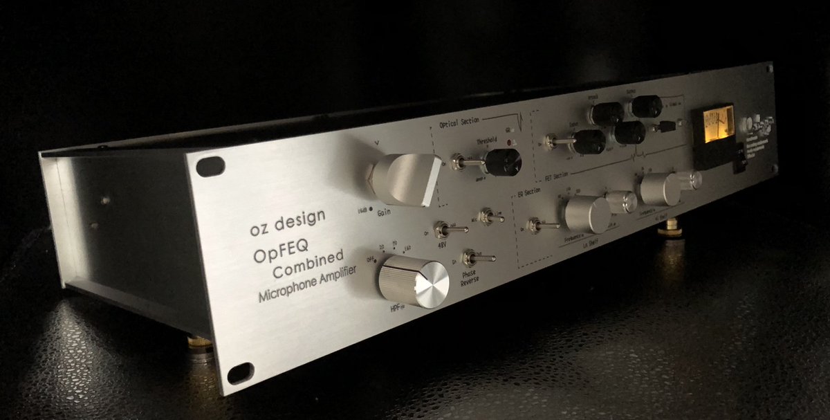 oz design OpFET Combined マイクプリアンプ OpFEQ Combined Microphone Line Amplifier】 OpFETの後段にBaxタイプ