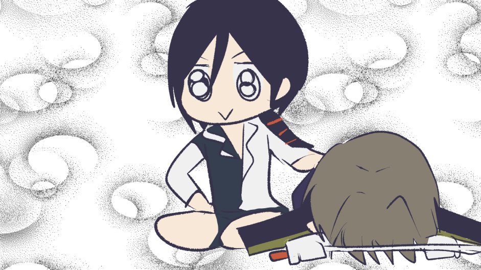 薬研藤四郎 「気絶した長谷部をどう運ぼうか考えてる薬研(刀ステ) 」|鈴木アヤカのイラスト
