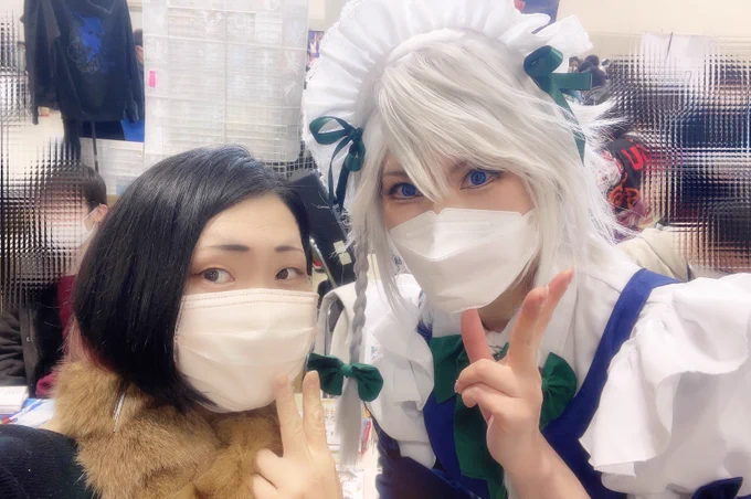 新潟例大祭!!
アオイさんと一年ぶりにお会いできたー!!しかも咲夜さんだよ〜めっちゃ嬉しい😭✨好きだー!!好きです〜!!!! 