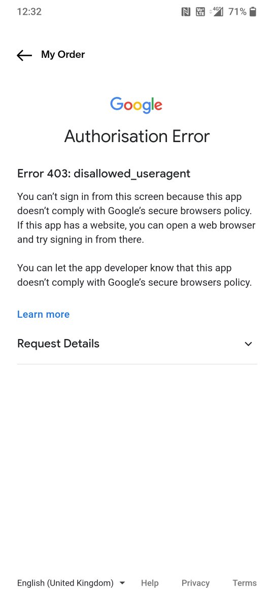 SoNGoKu10110's tweet photo. Security issue with OnePlus store
I can't track my order
I can't add to cart my order
Showing this error after trying to login
Please help
@OnePlus_IN @oneplus @OnePlus_Support https://t.co/GyxLhiAwFP