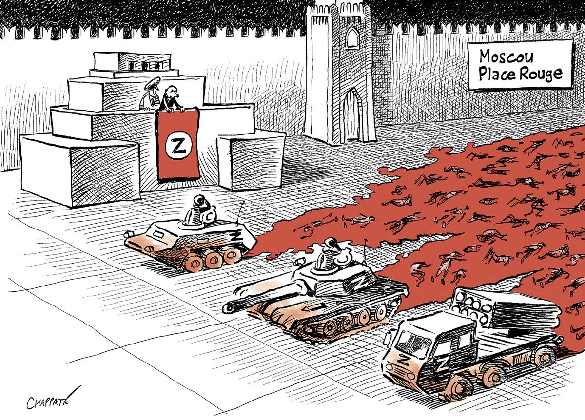 chappatte's tweet photo. La campagne d'Ukraine - © Chappatte dans @LeTemps  , Genève > https://t.co/pFif5hcOtp https://t.co/0XruAU5qqh