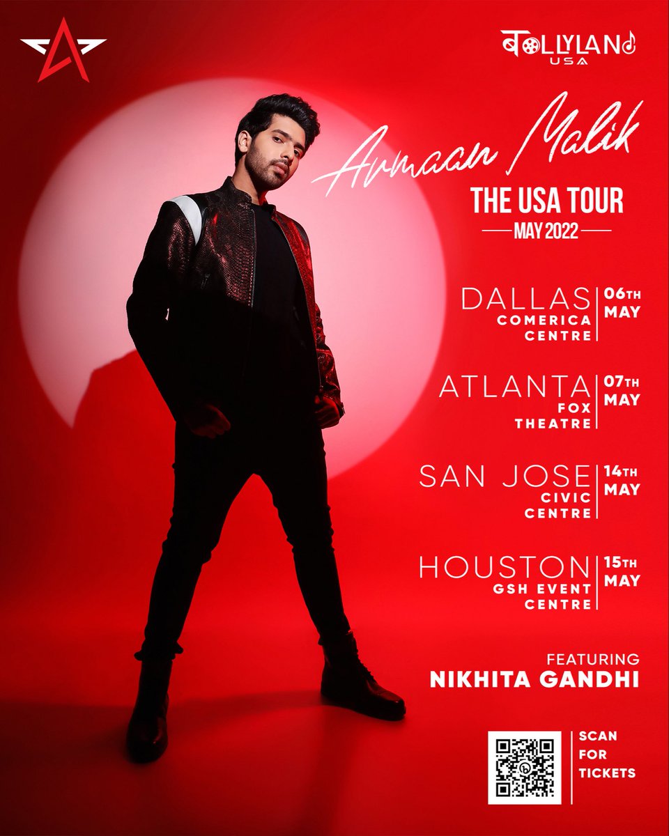 Grab your tickets ASAP and get a chance to see the Prince of Romance live! ❤️🇺🇸 Ticketing link - armaan.lnk.to/UStour #ArmaanMalik #Armaanians #ArmaanMalikUSA22 @ArmaanMalik22