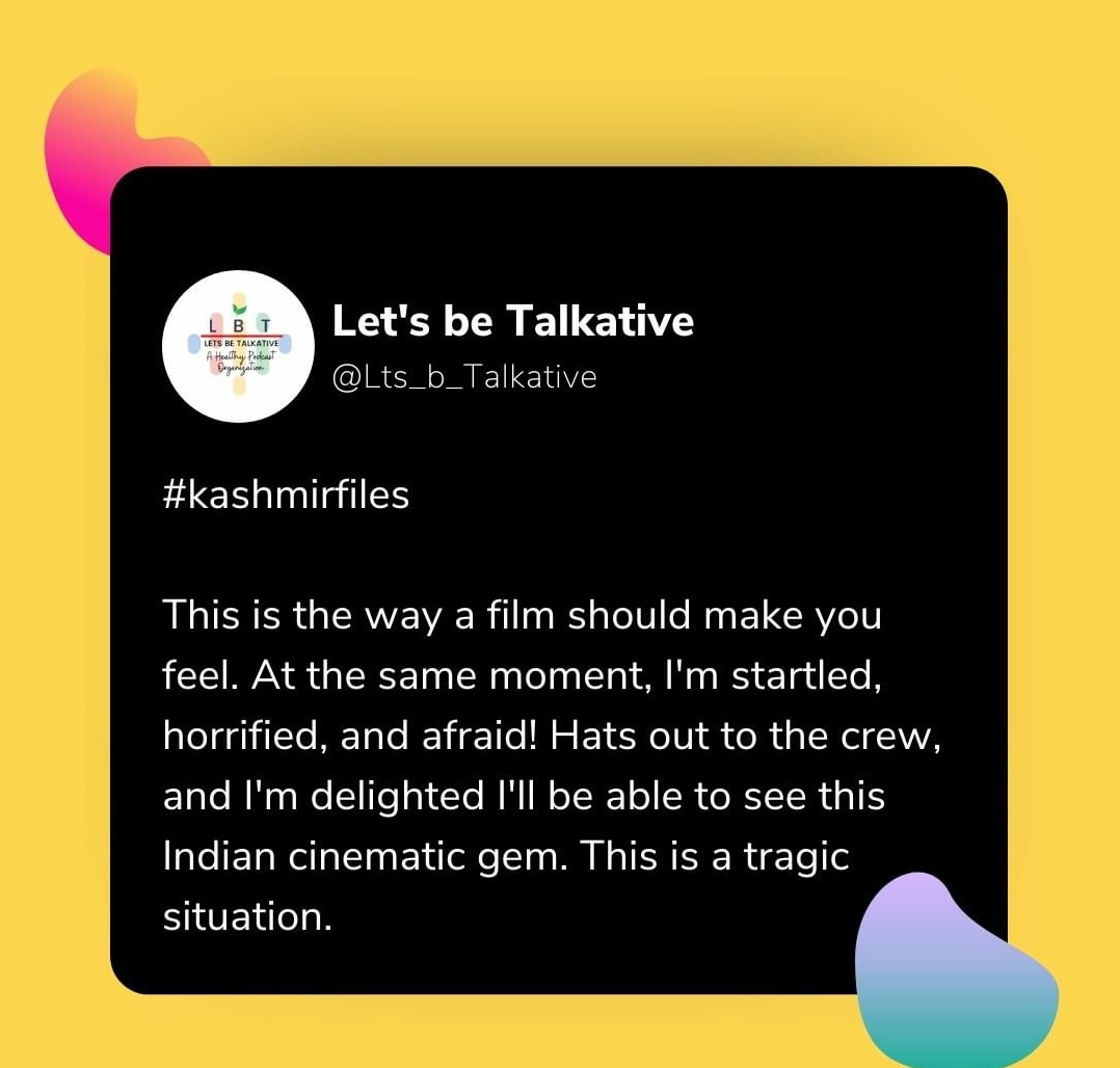 Let's Be Talkative. tweet media