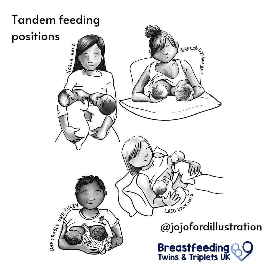 JojoFordDraws's tweet photo. Had the pleasure of illustrating a new book for @kathstaggibclc earlier this year - can you guess the subject matter??  #breastfeedingtwins #twinbabies #ukillustrator https://t.co/5vJLcN4OYO