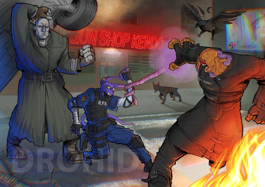ResiEvilCentral's tweet photo. ⭐COMMUNITY SPOTLIGHT #3⭐

This week's Community Spotlight goes to the great, @Drohid!

An amazing artist who has created some wonderful pieces in their very unique style

Go show him some love!

#REBHFun #REBH25th #RECSpotlight https://t.co/yO6la1y9Kk