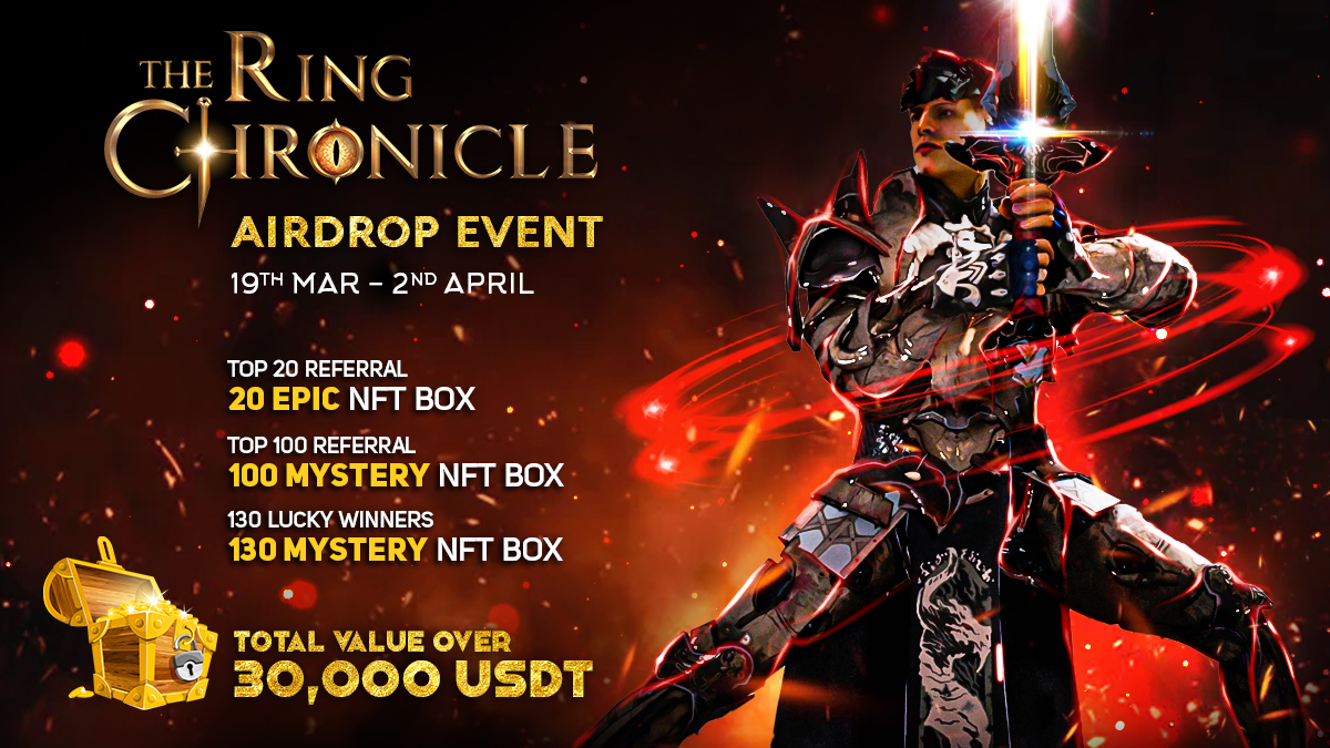 Ring_Chronicle's tweet image. The Ring Chronicle airdrop event is live now!✅

🤜Over $30,000 worth of rewards!

💰Top 20 Referrals: 20 EPIC NFT BOX
💰Top 100 Referrals: 100 MYSTERY NFT BOX
💰130 Lucky Random Winners: 130 MYSTERY NFT BOX

More info: 
gleam.io/DHskj/the-ring…
#Airdrops #GameFi #BSC #Giveaway
