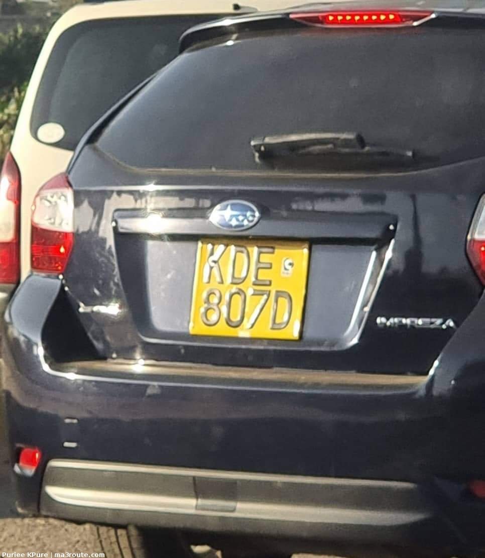 10:38 #KDE807D Subaru Impreza, Kindly share this vehicle widely has been stolen in kasarani few hours ago   via Puriee KPure